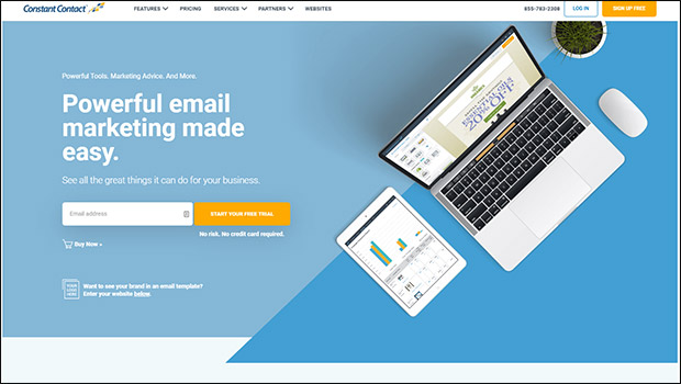 constant contact screenshot event software email communication